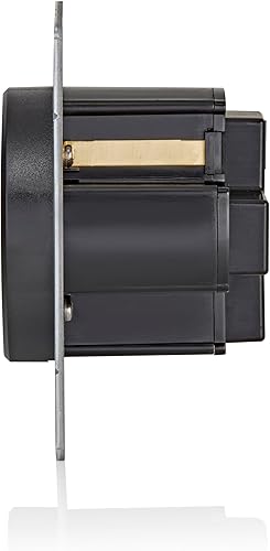 Miniatura 3 de Leviton Receptáculo/salida de carga EV de 50 amperios, resistente, resistente a la intemperie, 1450 W, negro