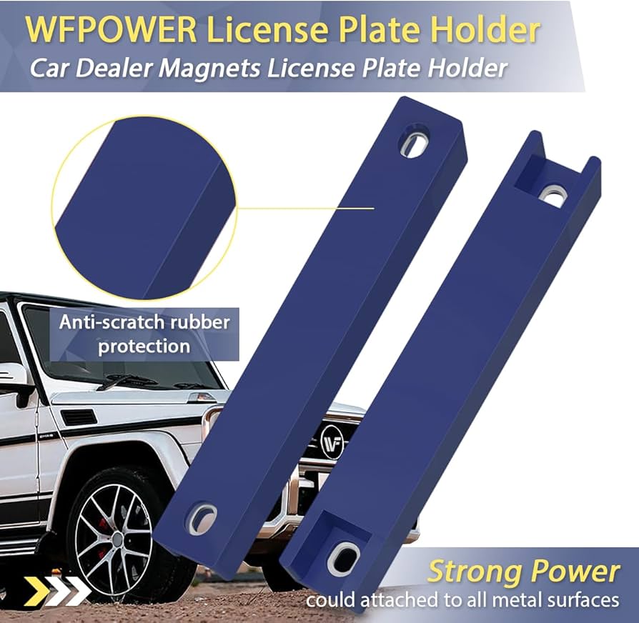 Amazon.co.jp: WFPOWER 磁気ナンバープレートホルダー 2個パック ゴム