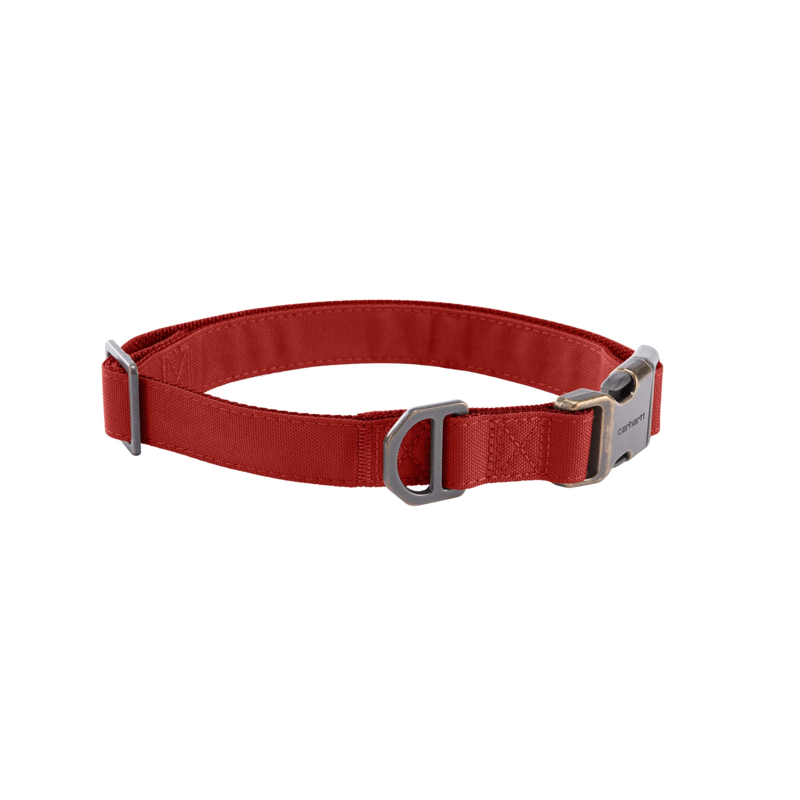 Carhartt Field Dog Collar, Fully Adjustable, Durable 600-Denier Fabric W/Reflective Wordmark for Visibility, Industry Red, Large โ image 1