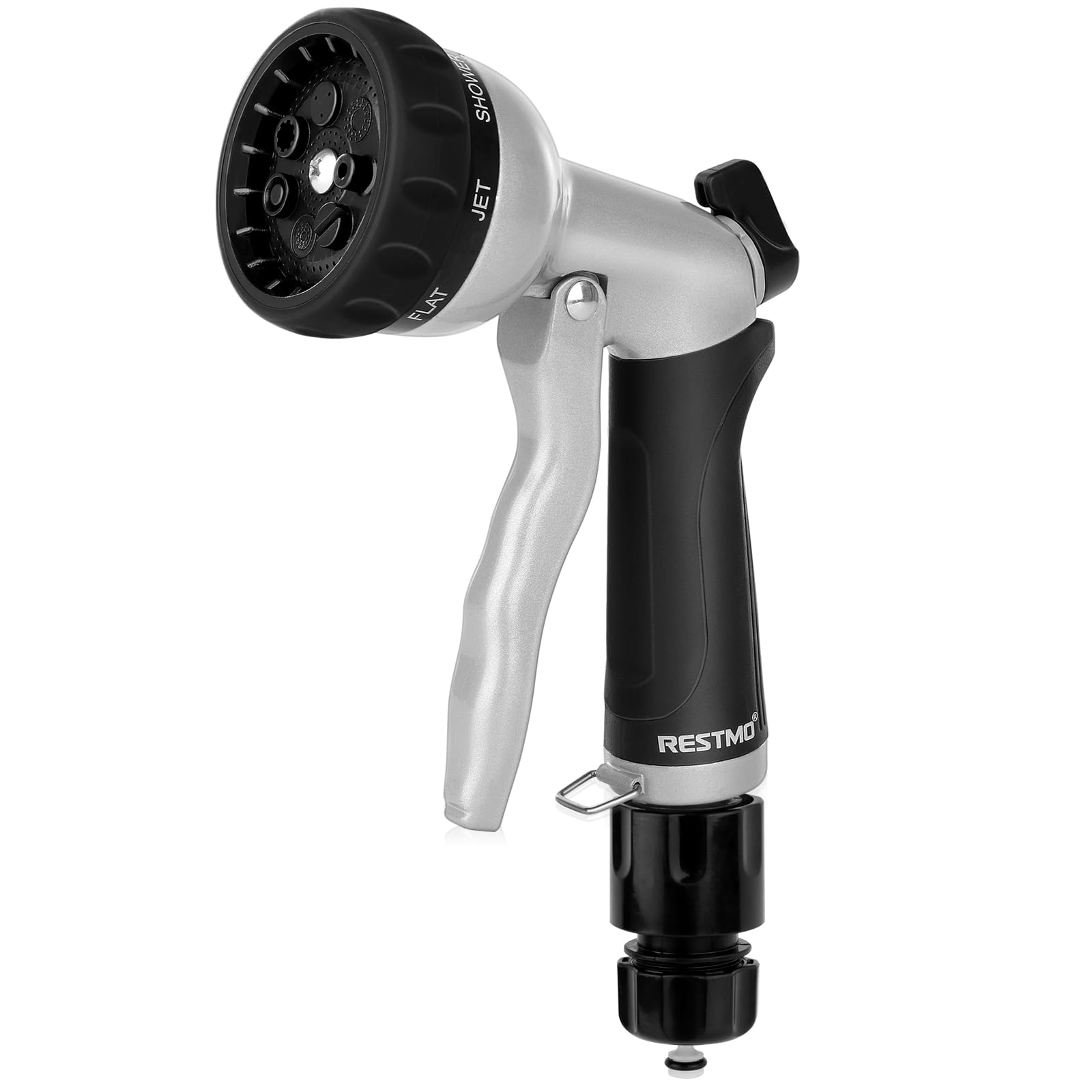 Amazon | RESTMO 散水ノズル 頑丈 金属 ホースノズル 流量調節付 7