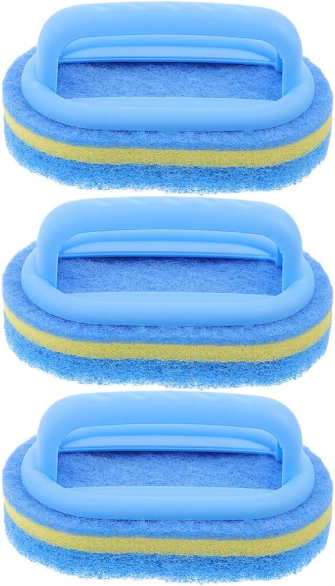 3sets Premium Cleaning Sponge for Bath Kitchen Soft Handheld Brush Comfortable to Use 3pcs*3