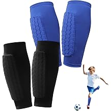 <span>2 Pairs Soccer Shin Guards for Kids Youth Adult,Shin Guards Soccer Calf Compression Sleeve with Honeycomb Pads,Lightweight Shin Protector Support for Baseball MTB Football&ndash;Boys Girls Protective Gear</span>