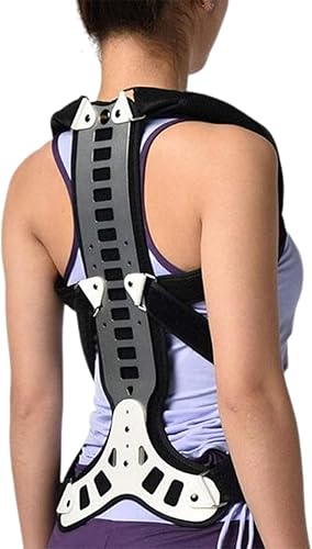 SFKLYU Corrector de postura, soporte de espalda, ortopedia torácica cervical ajustable, dispositivo de tracción torácica para espalda encorvada,