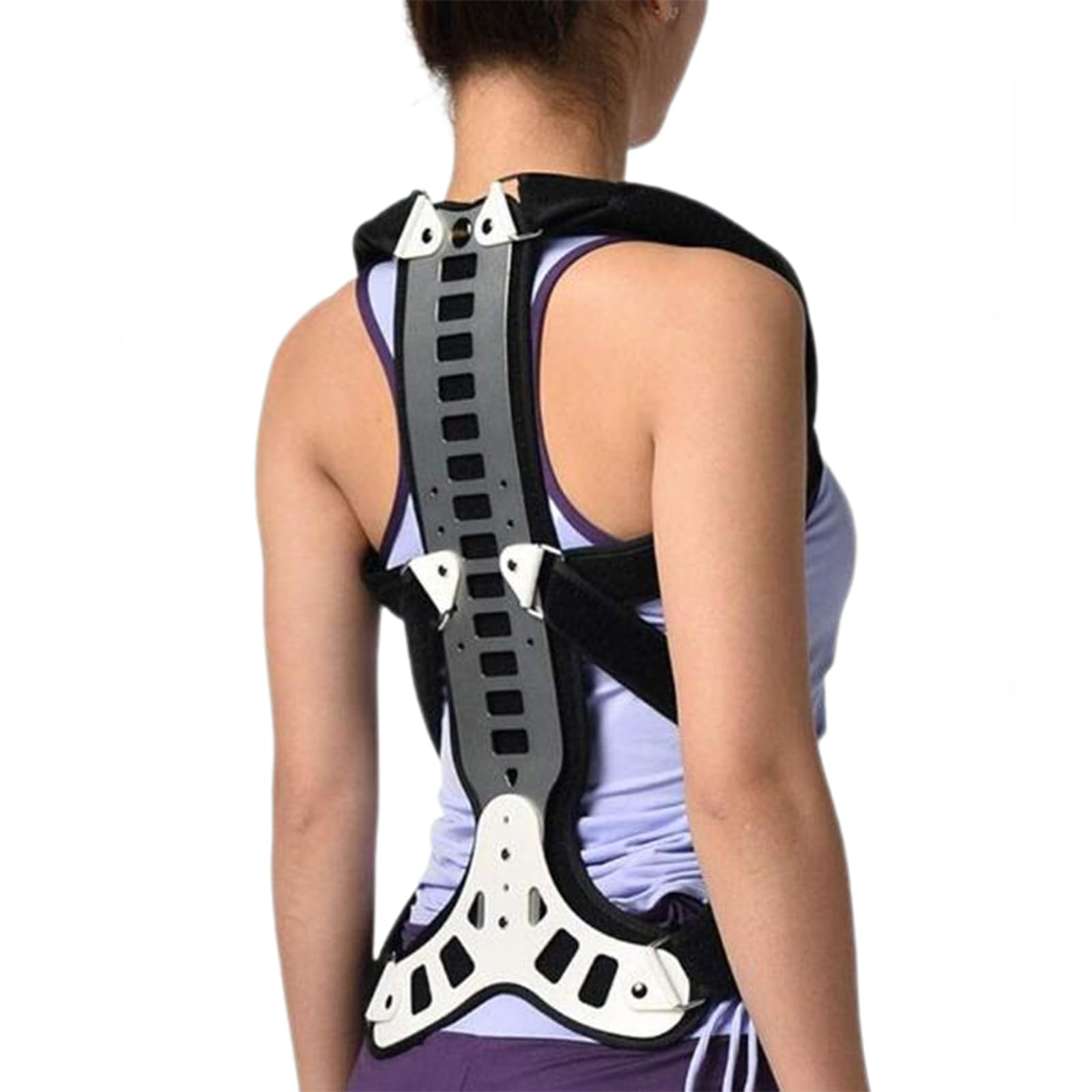 WDSOPK Posture Corrector Back Support Adjuatable Cervical Thoracic Orthosis Chest Fixed Brace Thoracic Traction Device for Hunched Back, Kyphosis, Vertebral Compression Fracture,M,M (A M)