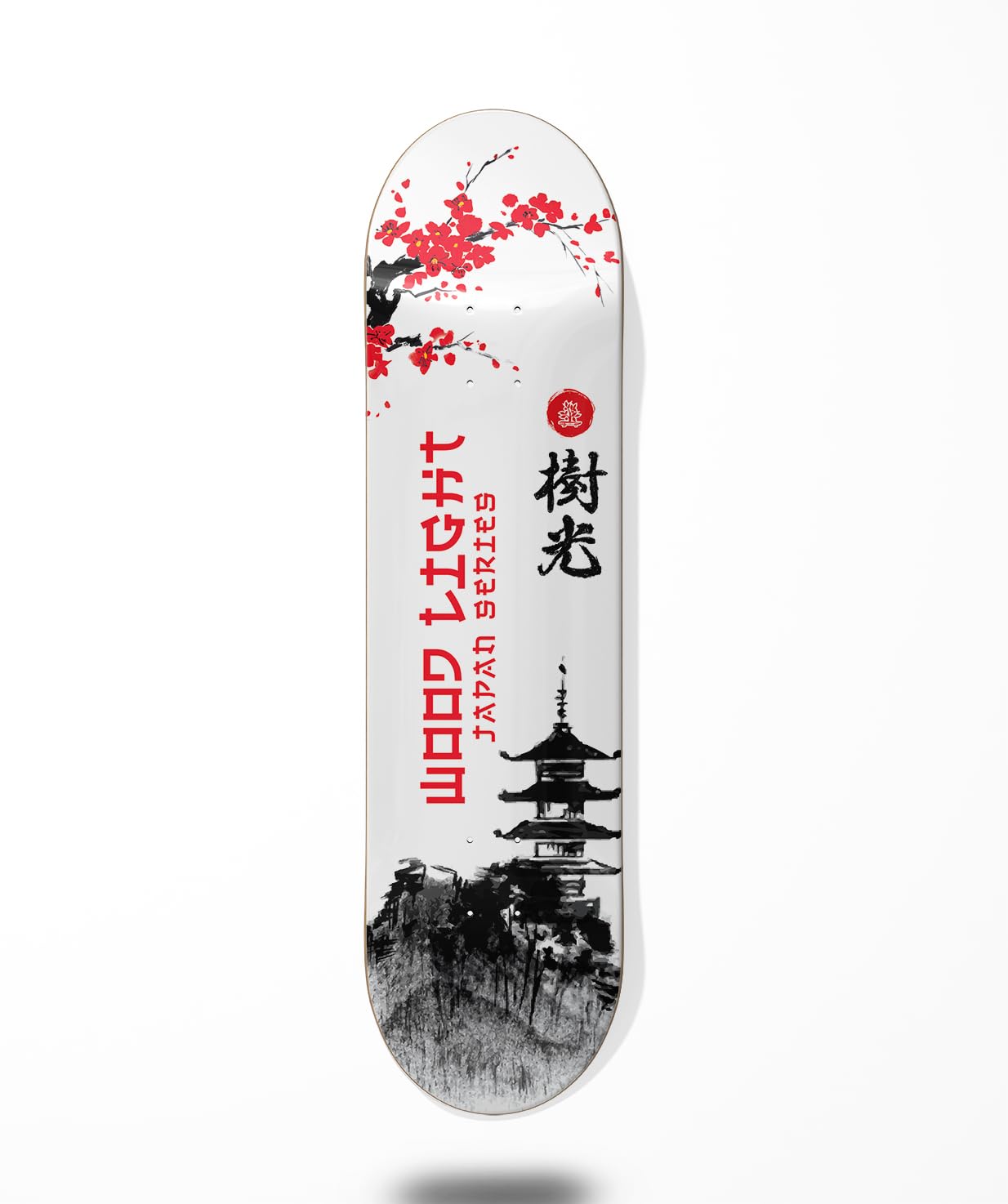 Wood Light Skateboard Deck Board Japan Series Palace, 7.875