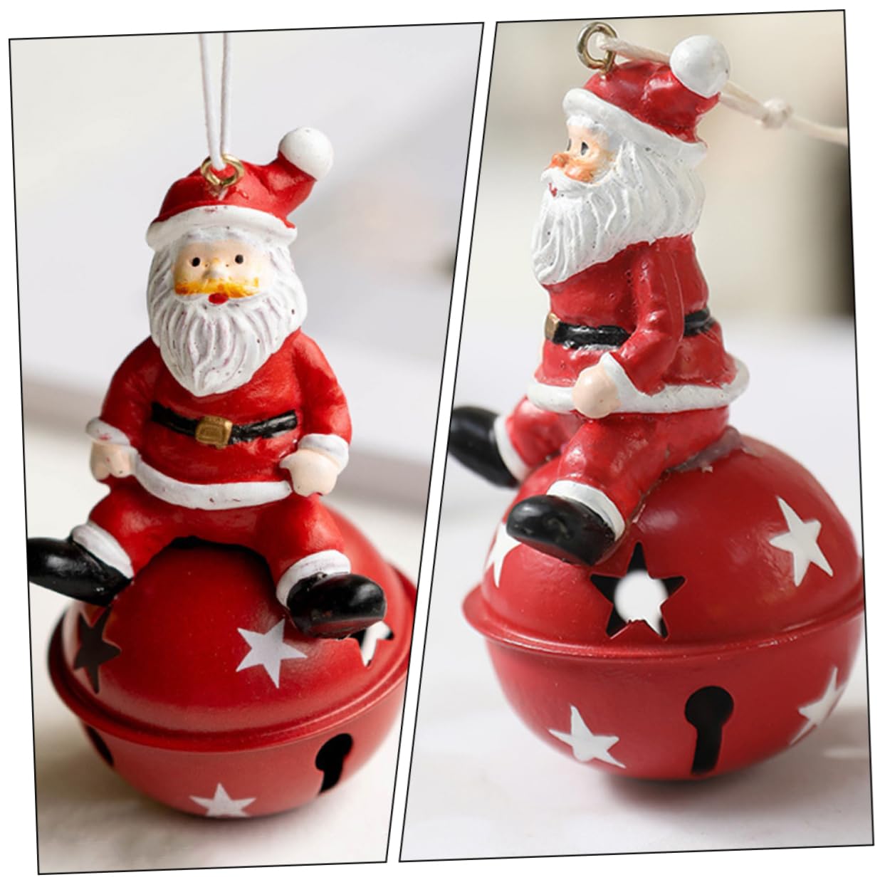 ibasenice 5piezas Adorno Navideño Colgante De Campana con Santa Claus Decoración De Árbol De Navidad y Fiesta Accesorio para Celebraciones