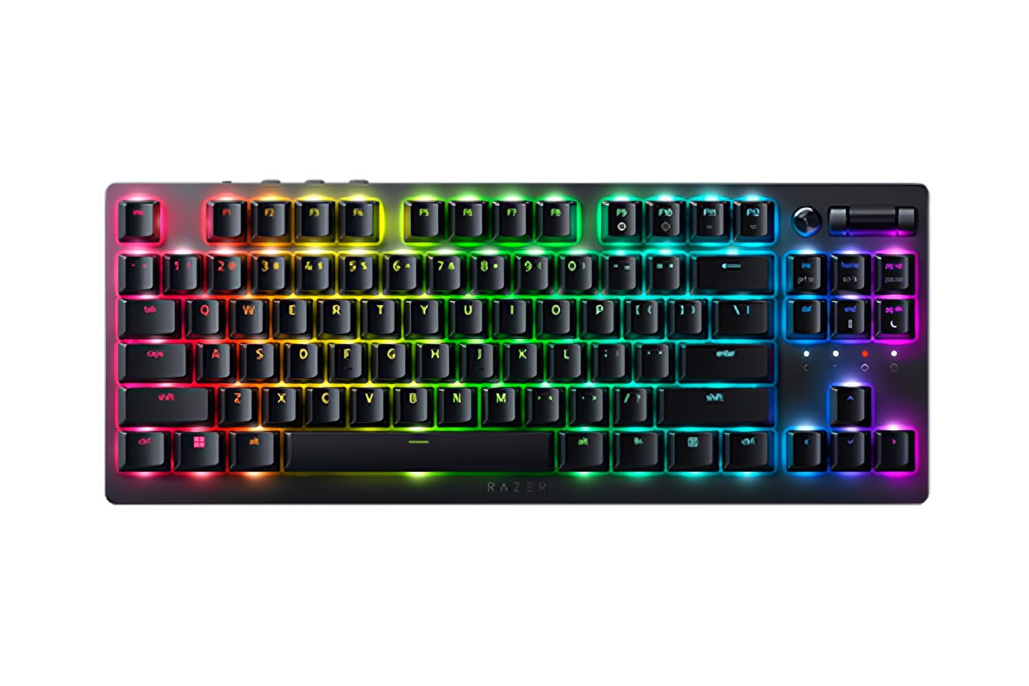 Razer DeathStalker V2 Pro (Red Switch) - Tastiera da gioco ottica a basso profilo wireless (switch ottici lineari, wireless ipervelocità, Bluetooth 5.0), QWERTY DE-Layout | Nero