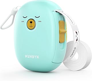 MUNBYN Bluetooth Thermal Label Maker,Label Makers, Portable Label Printer,Sticker Printer,Labeler for Office Home School Organized Storage, Barcode,Office Supplies, Home (Tiffany)