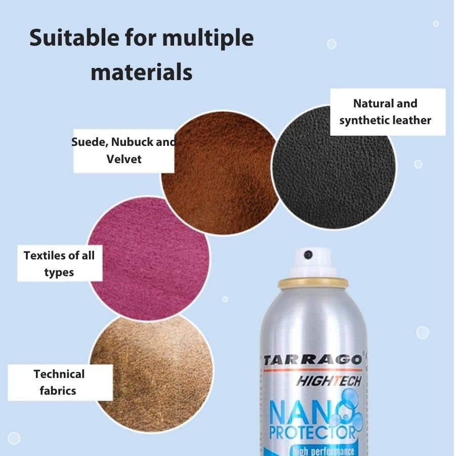 Tarrago Nano Shoe Protector Spray | 6.5oz | Waterproof & Stain Repellent for Sneakers, Suede, Canvas, Leather, Fabric, Nylon, Hiking, Boots - Image 9