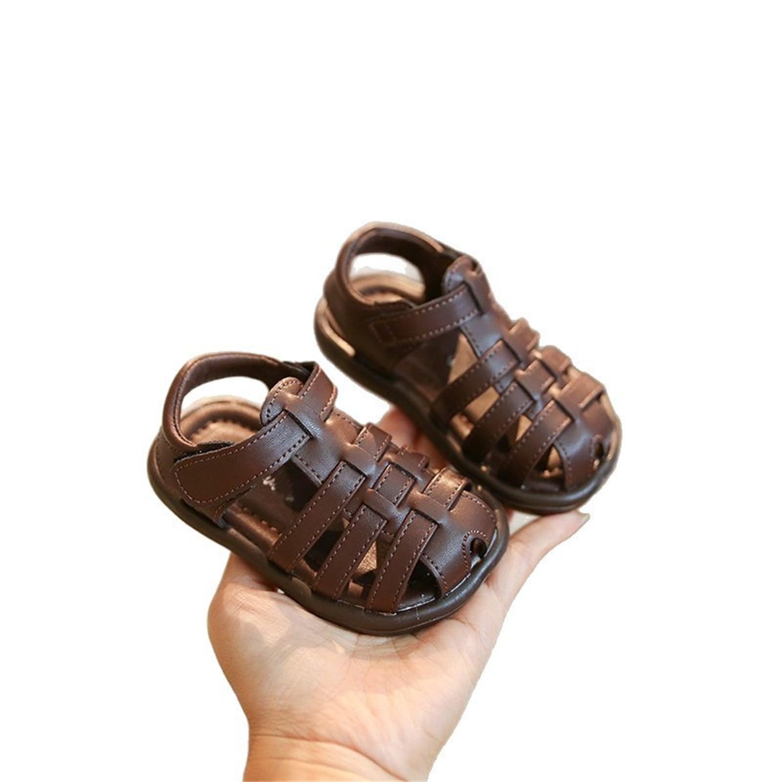 YHQZNLXQ Generisch Sandalias para niña, Zapatos Romanos Informales para Exteriores, Suela Suave, Transpirables, cómodos, Verano, Primavera, Primeros Zapatos para Caminar