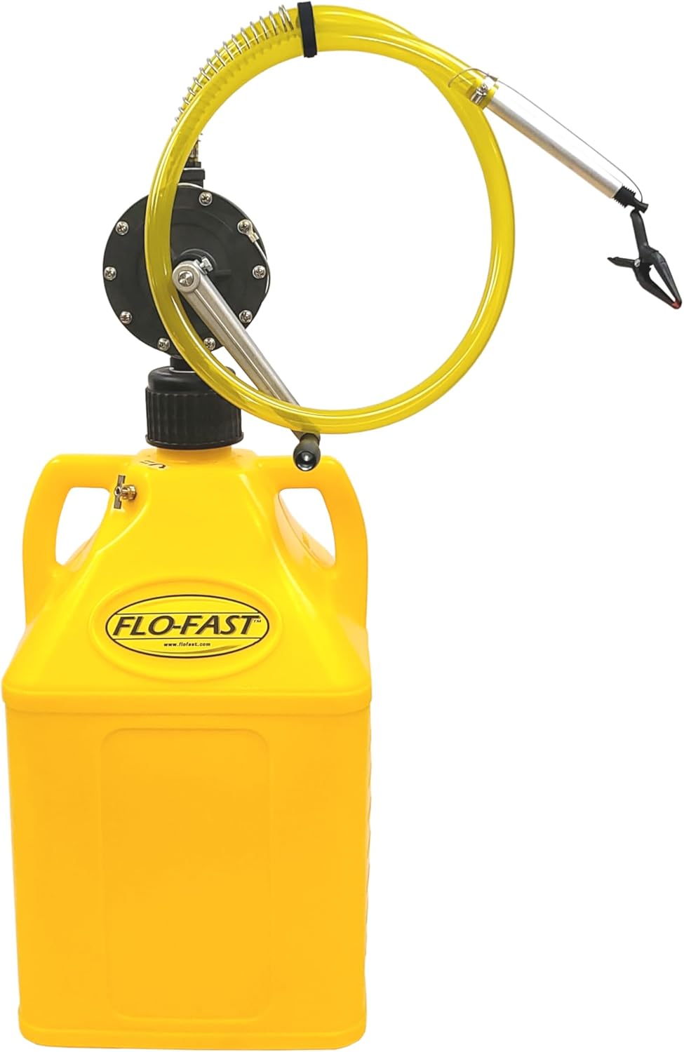 FLO-FAST Pro 15-Gallon Fluid Transfer KIT with High-Flow Pump – 8 GPM, Portable, Durable, Made in USA – Marine, ATV, Automotive, Agriculture (Yellow)