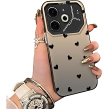 Tecno Pova 6/Pova 6 Pro 5G ile Uyumlu K l f  Akrilik Arka Silikon Kenarl  Darbe Koruyucu Telefon K l f