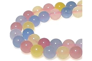 4mm Round Morganite Jade Loose Gemstone Beads