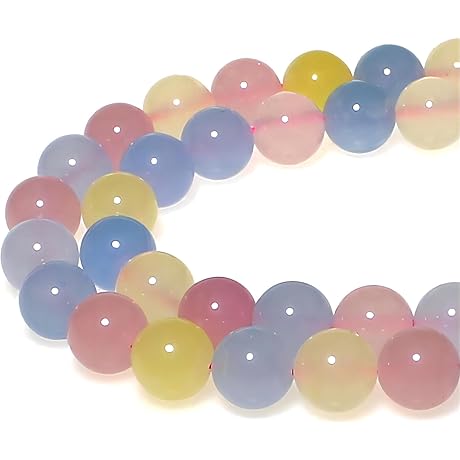 4mm Round Morganite Jade Loose Gemstone Beads
