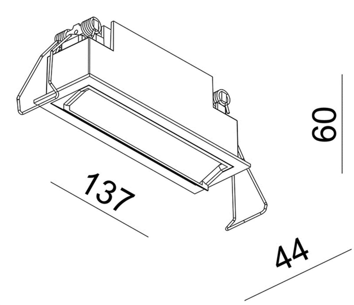 Deko Light 563006 - Lampada da incasso da soffitto Ceti 5