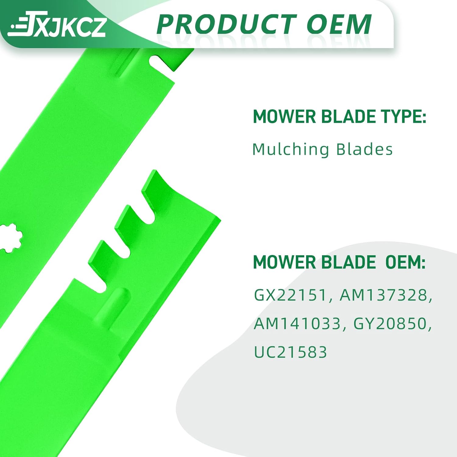42" Deck Mower Blades Fit for John Deere D100 D105 D110 D130 S110 S240 X300 E100 E130 LA135 LA115 E120 Z225 LA105 Lawn Mower Replaces OEM GY20850 GX22151 AM137328 AM141033 UC21583 (Mulching) 2 Pack