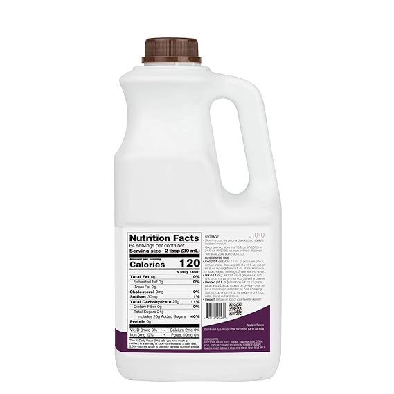 Amazon.com: Tea Zone 64 fl.oz Grape Syrup : Grocery & Gourmet ...