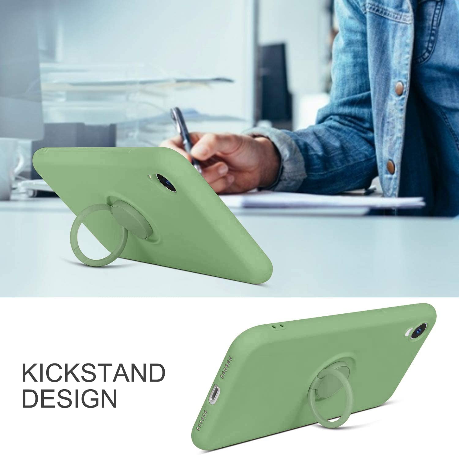 Yoedge Compatibile con Xiaomi Redmi Note 10 Pro 5G Cover con Anello 6,6, Cover a 360° con Supporto magnetico per Anello Cavalletto Funzione Custodia Protettiva Antiurto Silicone TPU Bumper Custodia