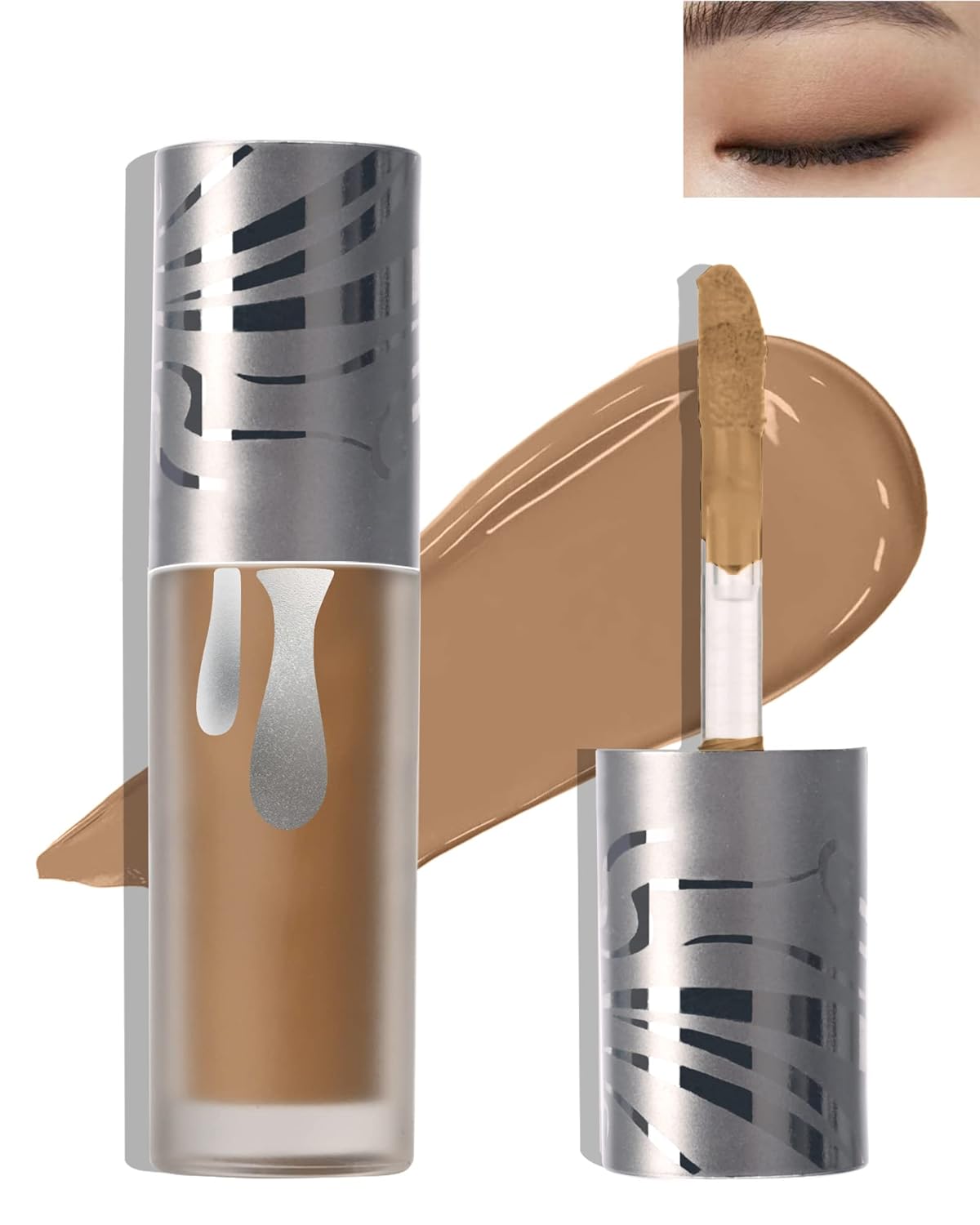 Liquid Eyeshadow Makeup, Matte Smooth Cream Velvet Eyeshadow Primer, Waterproof Long Lasting, Neutral Naked Matte Eyeshadow Korean Colored Eye Makeup, Hypoallergenic, Quick Dry, for Women- 03# Liquid Eyeshadow Makeup, Matte Smooth Cream Velvet Eyeshadow Primer, Waterproof Long Lasting, Neutral Naked Matte Eyeshadow Korean Colored Eye Makeup, Hypoallergenic, Quick Dry, for Women- 03#