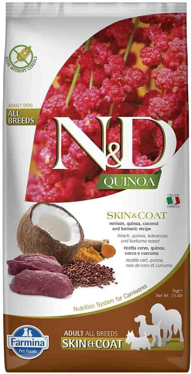 Farmina Pet Foods N&D QUINOA DOG SKIN & COAT VENISON 7 kg