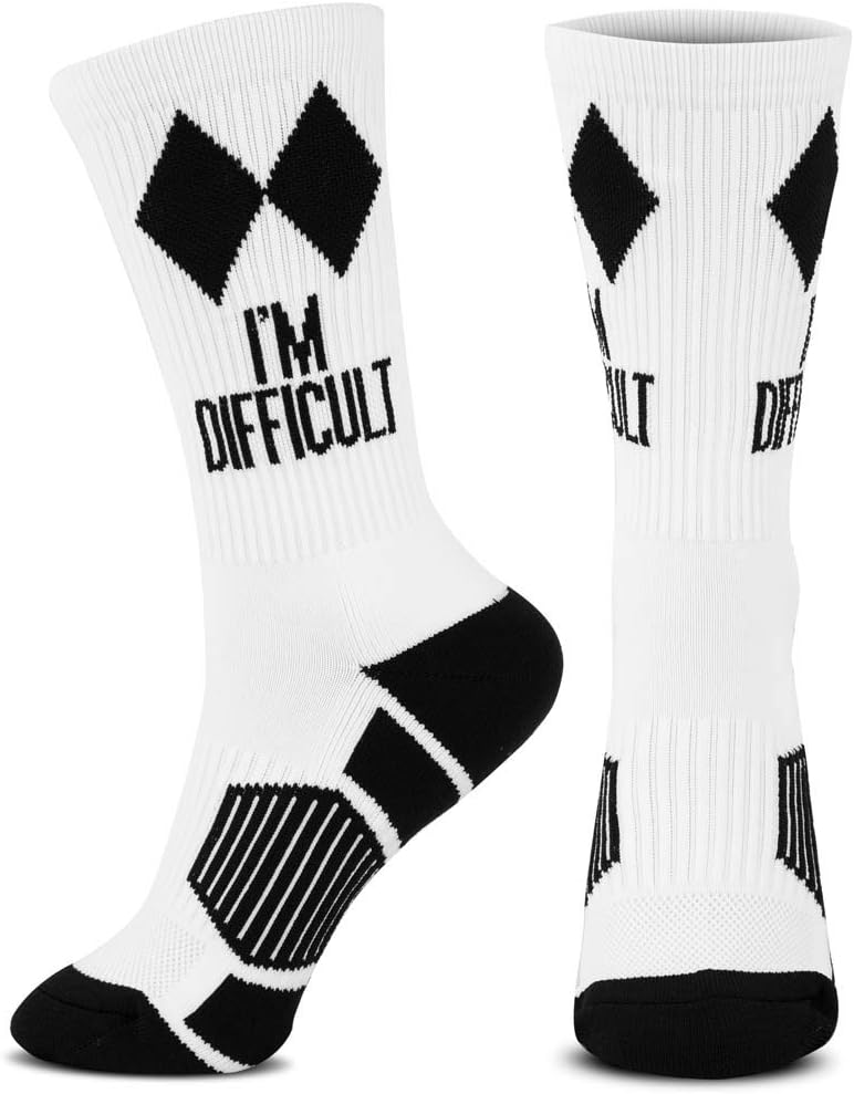 ChalkTalkSPORTS Everyday Casual Ski Crew Socks - Multiple Designs & Colors - Youth & Adult - Skiing Mid-Calf Socks