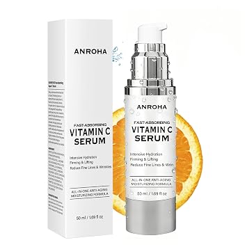 Super Vitamin C Face Serum for Women Over 70, Large Size 1.7 fl oz 50ml - Fragrance-Free Multi-Tasking Age Defying Hydrating Complex for Mature Sensitive Skin