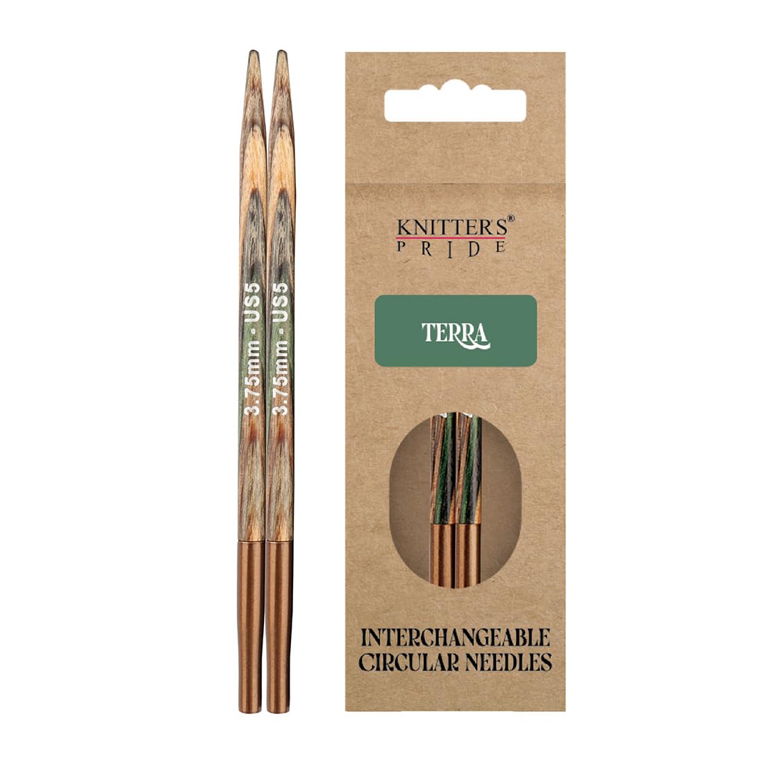 Knitter's Pride Mixed Terra Interchangeable Knitting Needle Tip 3.75 Mm, 13 Cm – Single Tip