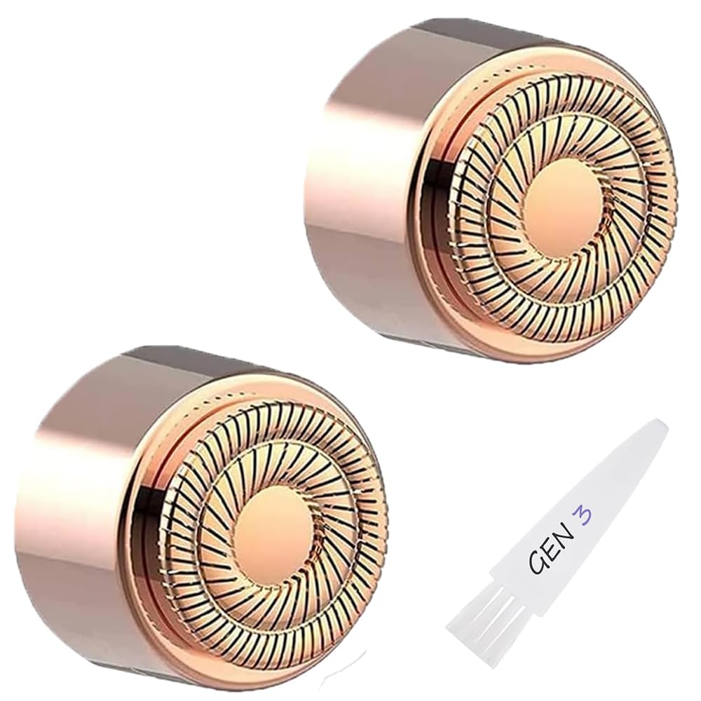【Generation 3】Facial Hair Remover Replacement Heads for Finishing Touch Flawless Facial Hair Remover, Replacement Blades for Finishing Touch Flawless Gen 3 Hair Removal, 2Pack
