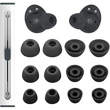 6 Pairs Replacement Silicone Eartips for Samsung Galaxy Buds 2 Pro Headphones, S/M/L 3 Size Ear Tips Buds Wing Tips Fit in Case Compatible with Galaxy Buds 2 Pro Graphite