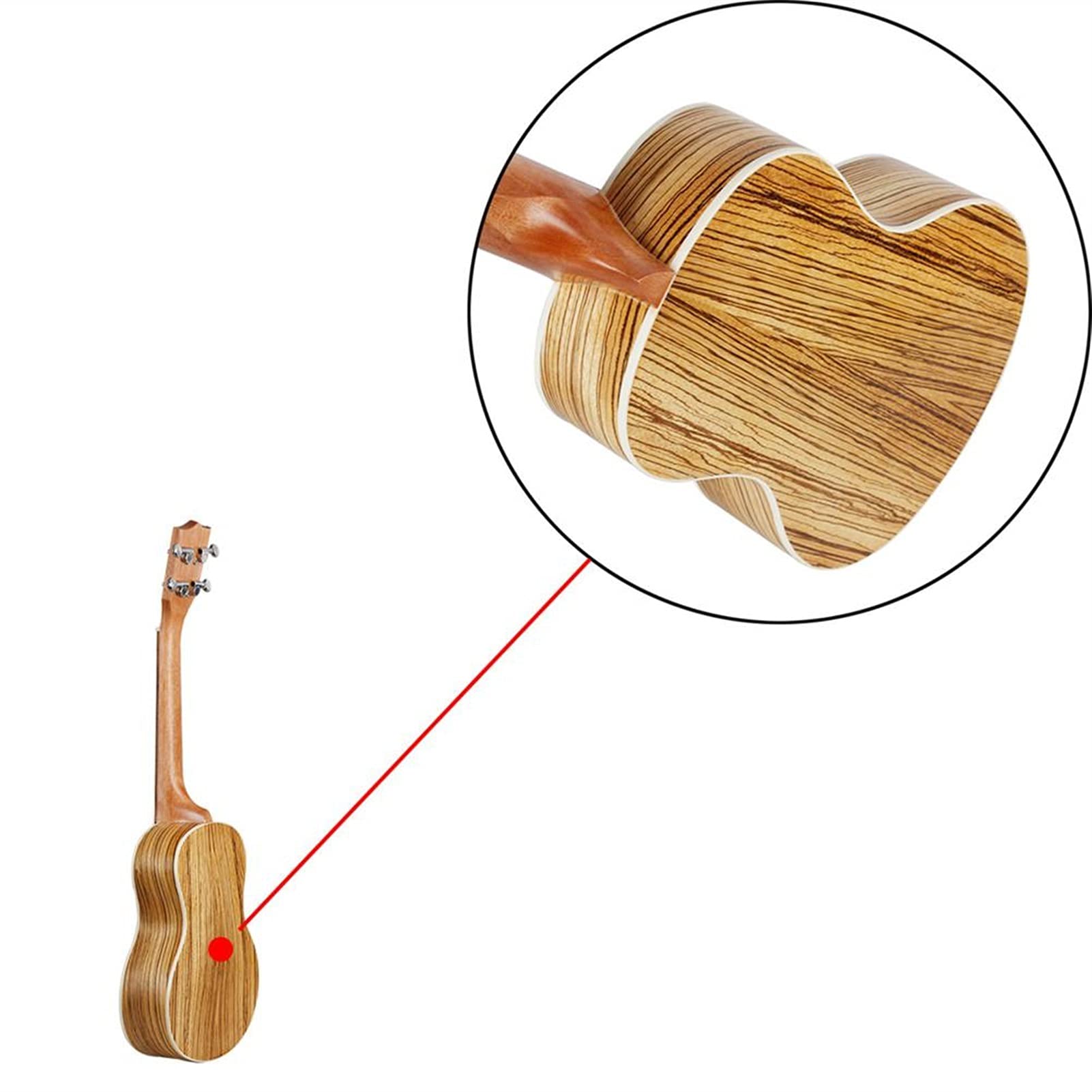 Ukulele koncertowe Początkujący Ukulele Ukulele Zebra Wood Tenor Cienkie Ciało Hawaii Gitara Musical Dla Ukulele Starter Uczeń I Dorosłych