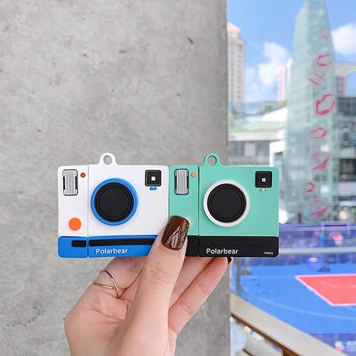 Miniatura 6 de Funda compatible con cámara AirPods 12, funda protectora de silicona retro para AirPods, niños, adolescentes, niños y niñas, divertida funda Kawaii