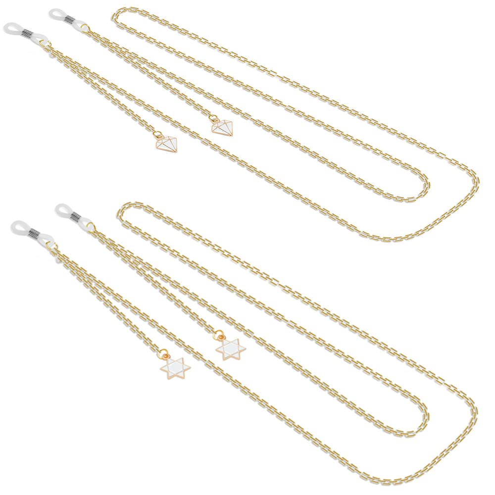 8 PCS Brillenkette for Frauen Anhänger Sonnenbrille Kette Lesebrille Halter Brillenband