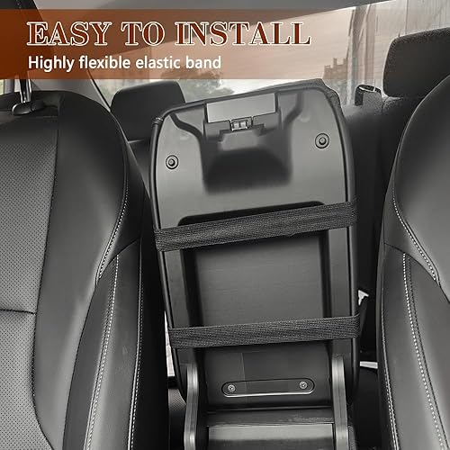 Miniatura 6 de Zufoty Funda para reposabrazos de automóvil, funda para caja de asiento de reposabrazos de automóvil, almohadilla de cojín de consola central de