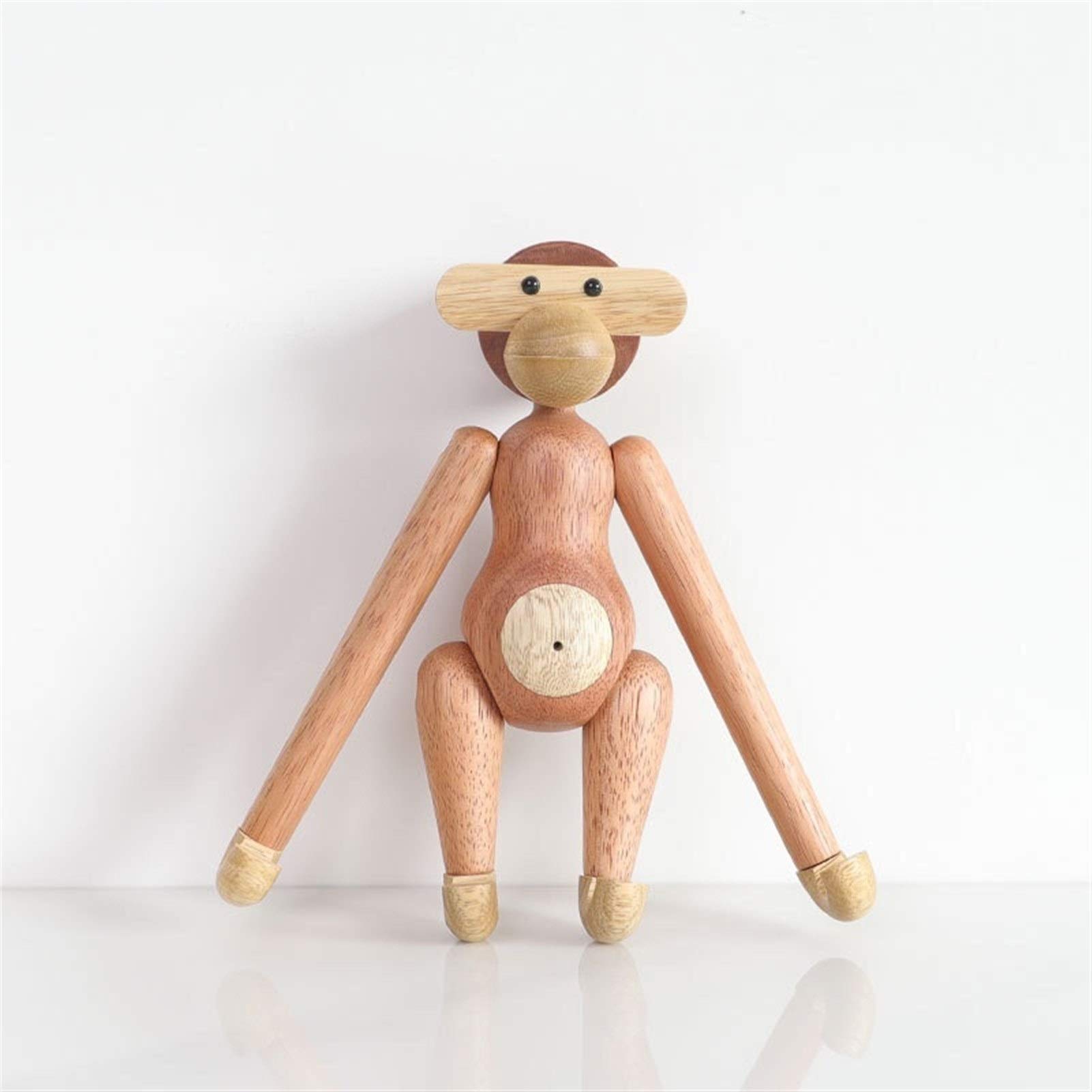 ZNQPLF Solid Wood Monkey Decorations Animal Log Hanging Wall Monkey Home Furnishings (Color : Monkey)