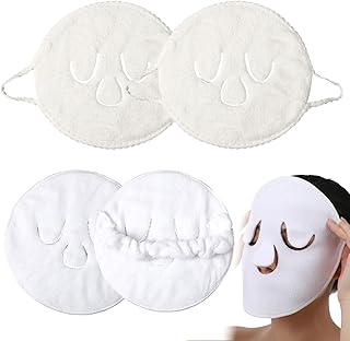 Toalla de vapor facial, paquete de 4 toallas ...