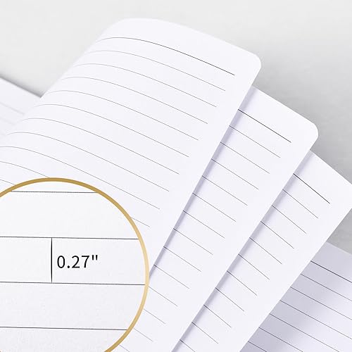 Miniatura 5 de Tersus Cuaderno de espiral, paquete de 4 cuadernos en espiral, 5.91 x 8.34 pulgadas, 80 hojas160 páginas por cuaderno, diarios para mujeres,