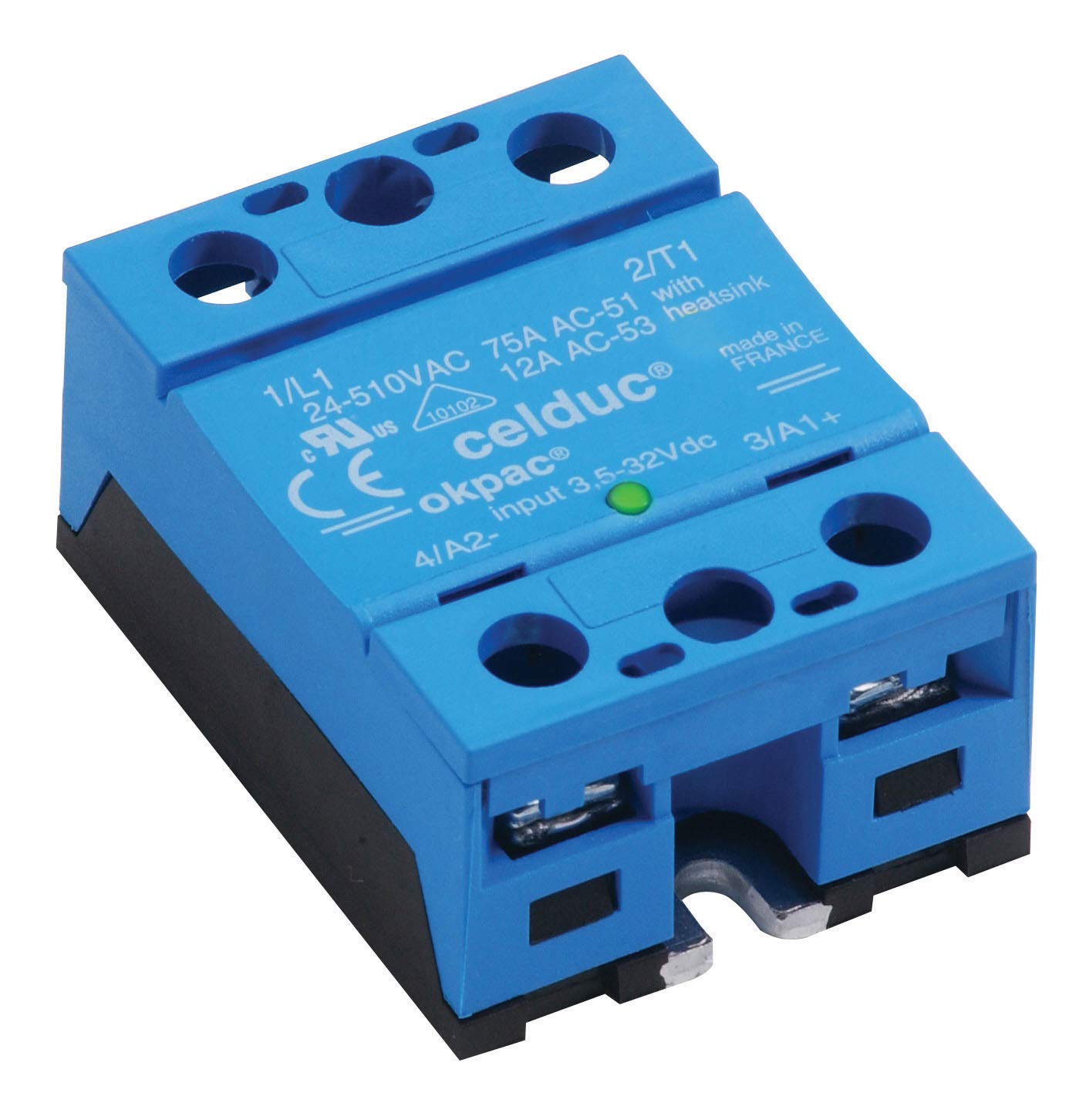 Relè Per Semiconduttori SO965460 /50A/24-600Vac/Ctrl 3,5-32Vdc-image