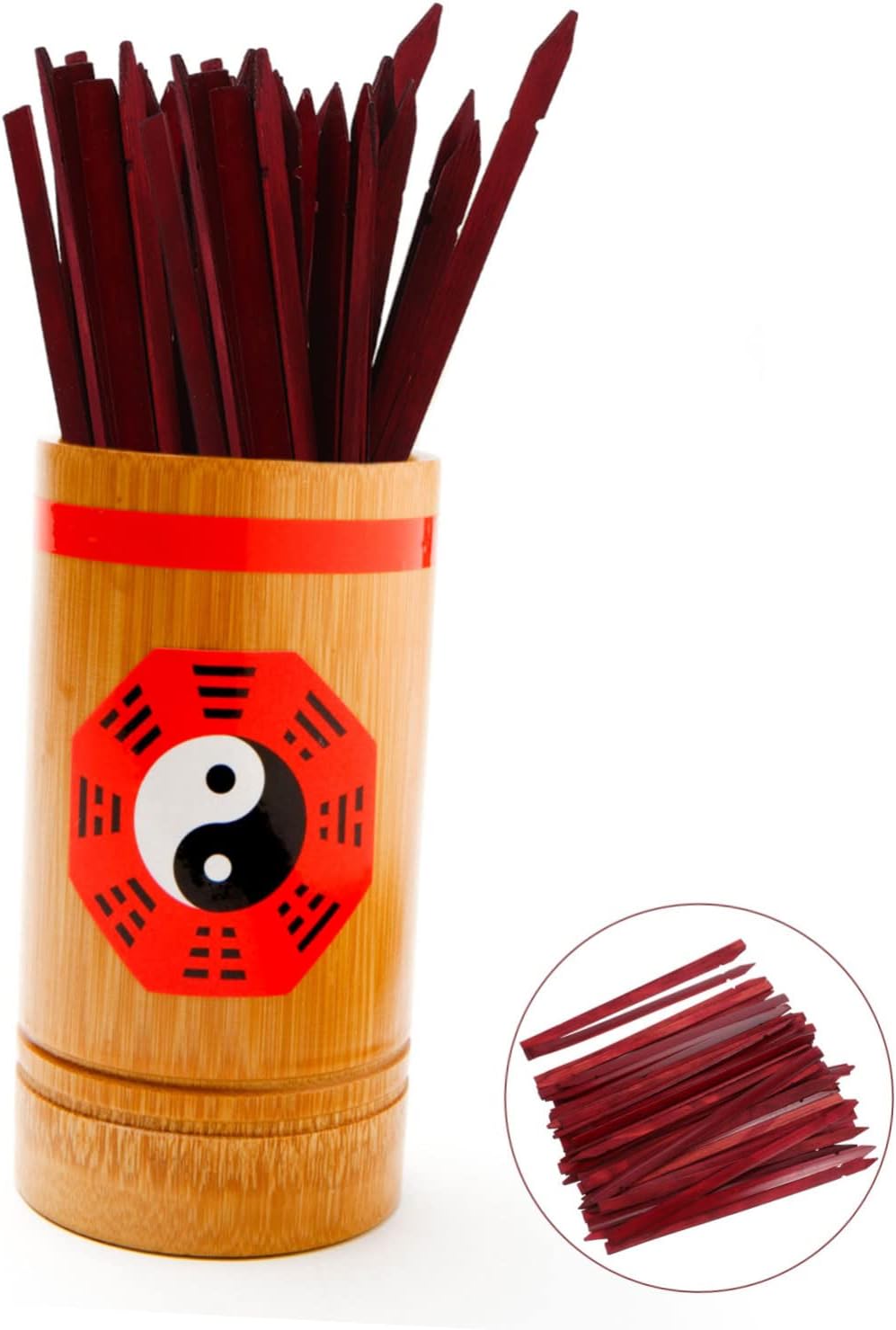 Hemoton 100pcs Blank Divination Fortune Sticks for Chinese Fortune Telling Game Vintage Bamboo Divination Rods for Home Temple and Leisure Activities