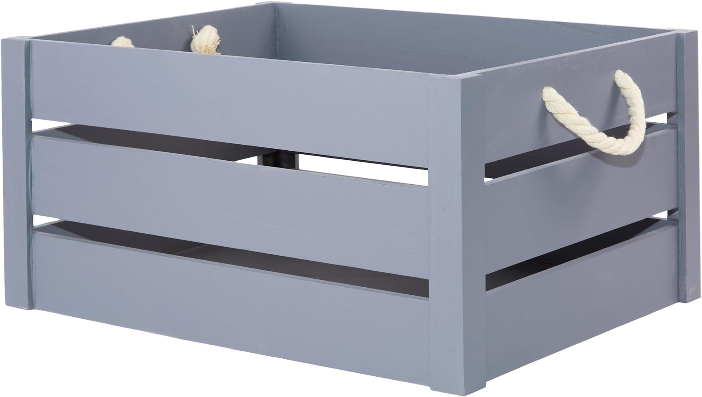 green leaves Lovely Wooden Crate Storage Box Shelve Box Home Organizer ... - Wooden Hamper Or Storage Boxes With Handles