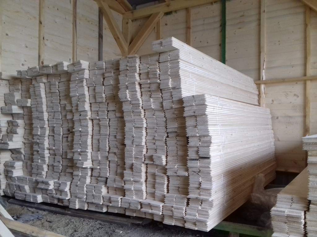 Profilbretter Profilholz Fassadenprofil Fasebretter 15x90mm Länge:150cm Holz 20 St.