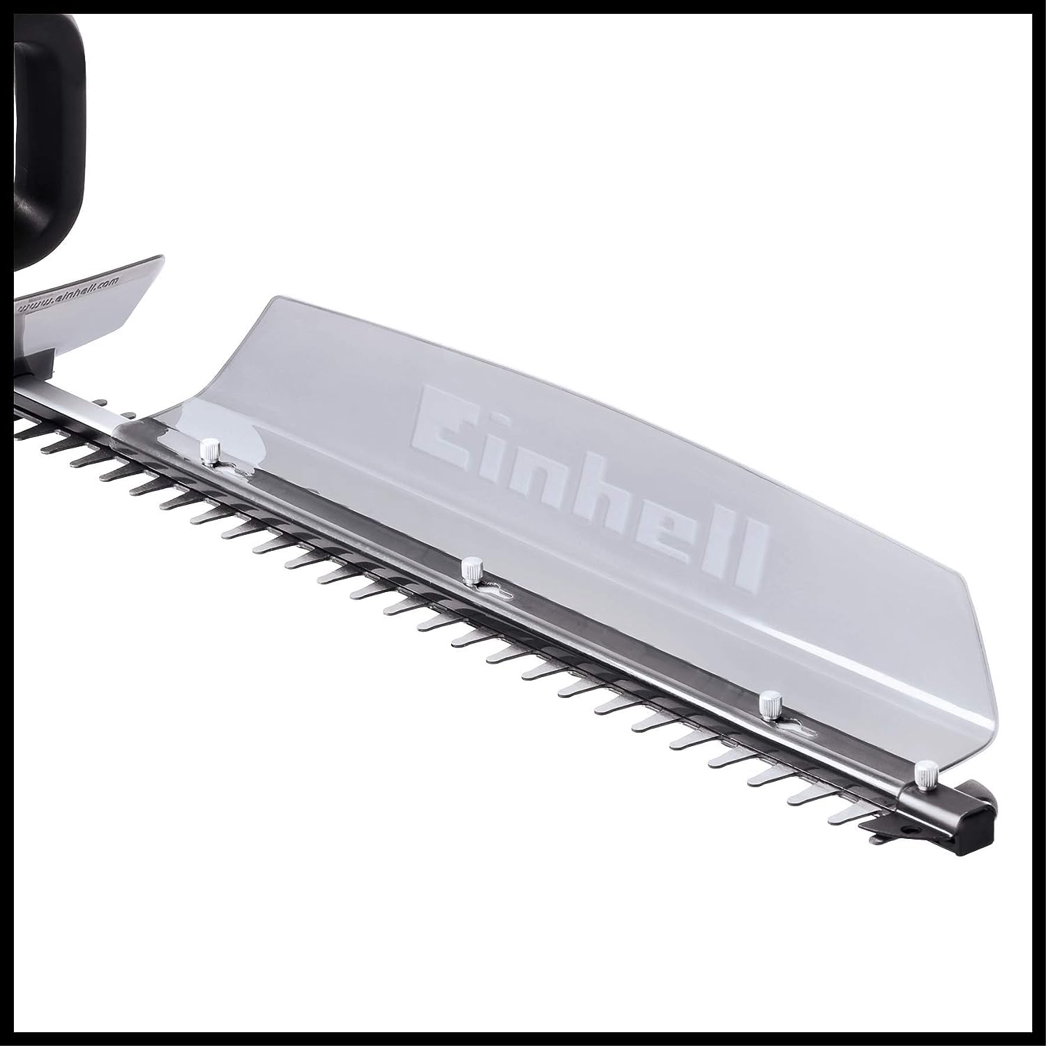 Einhell Akumulatorowe nożyce do żywopłotu GC-CH 1855/1 Li Kit Power X-Change (18 V, 55 cm długość cięcia, 18 mm rozstaw zębów, uchwyt obrotowy, walizką, w 2,5 Ah akumulator i ładowarka)