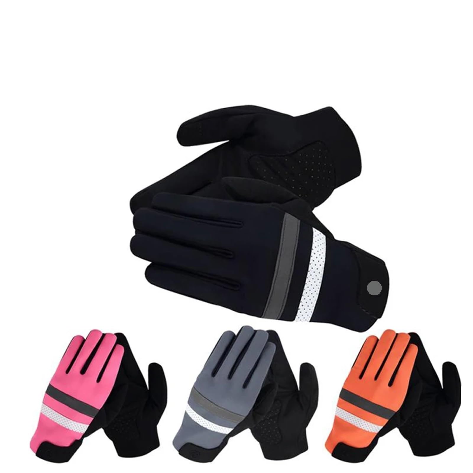 Winter Fahrradhandschuhe Winter-Fahrradhandschuhe, Fahrradhandschuhe, winddicht, wasserdicht, thermisch, warm, Handschuhe, Langstrecken-Fahrradhandschuhe Fahrradhandschuhe Für Radfahren(Orange,XL)