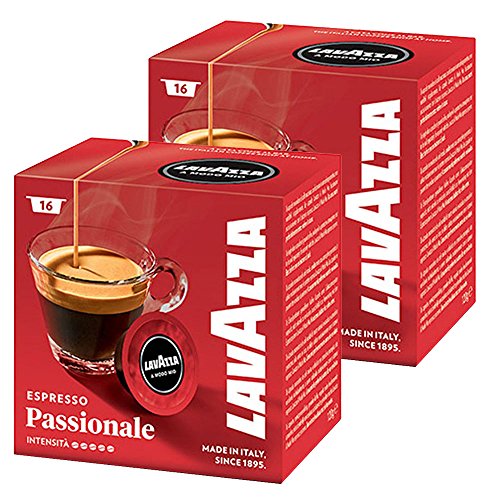 Lavazza - Lot de 2 boîtes de 16 capsules de café A Modo Mio Espresso Passionale Cover