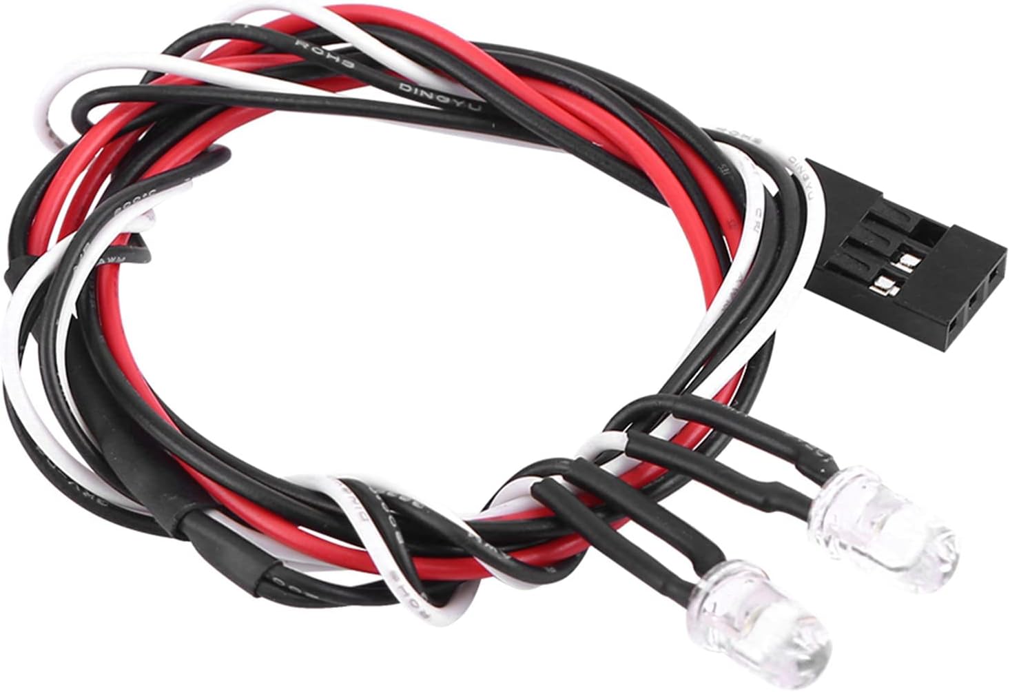 RC Front Bumper Kit, RC Crawler Aluminum Bumper Mount with Winch LED Light Car Crawler Upgrade Part Compatible with Rc 1/10 Scale