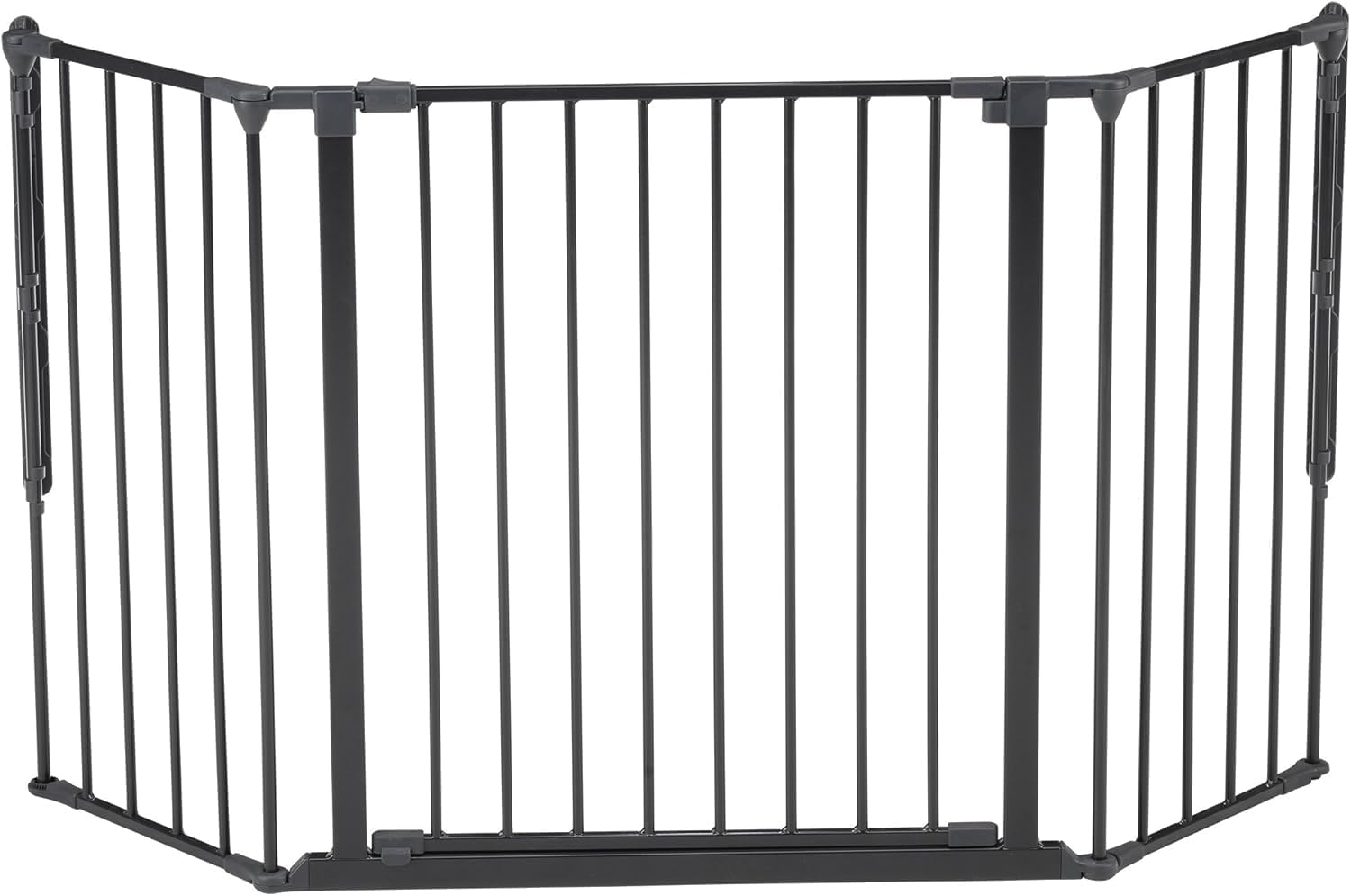 Scandinavian Pet Design SPD Extra Wide Flexible Pet Gate, Black