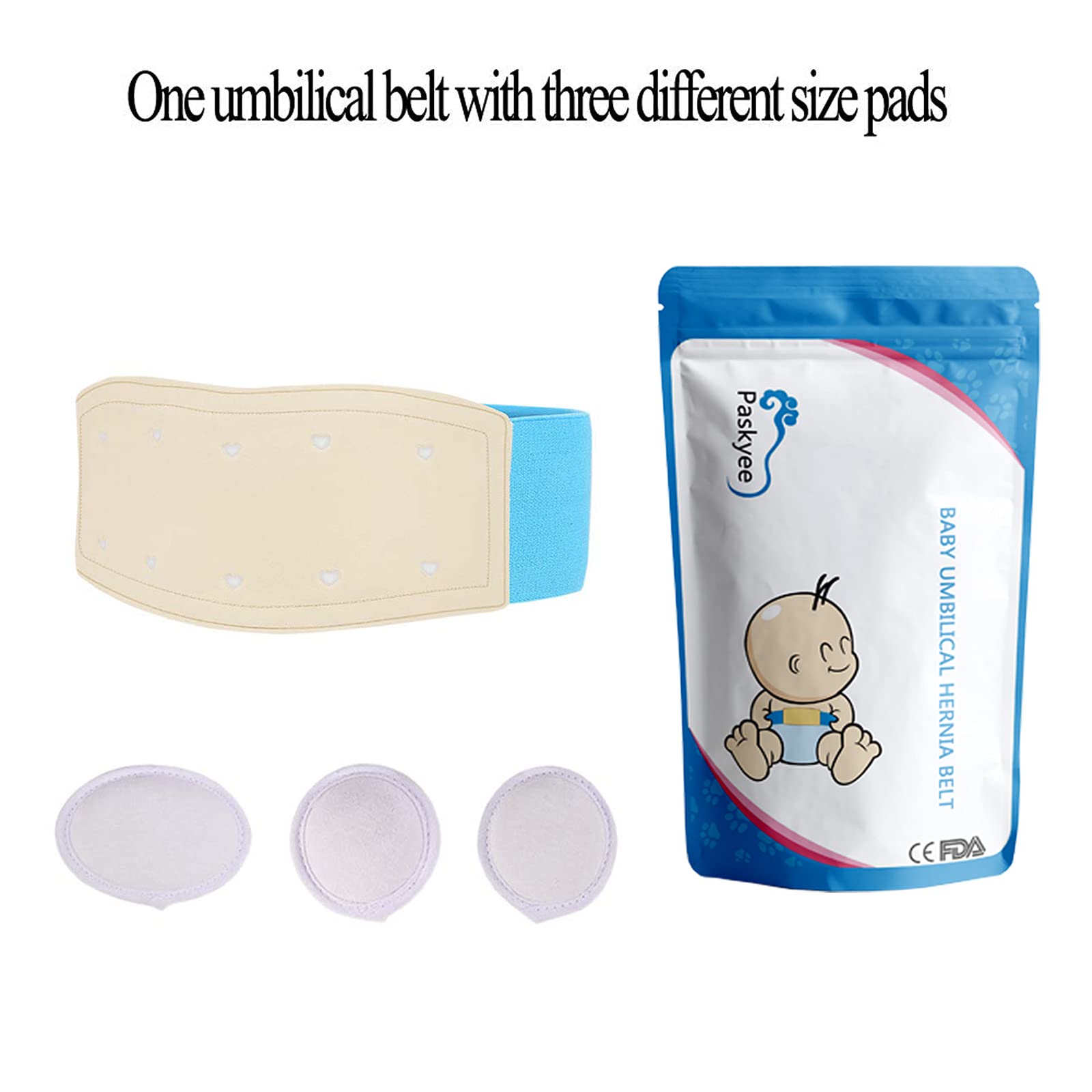 Paskyee Umbilical Hernia Belt Baby Belly Button Band Infant Belly Wrap