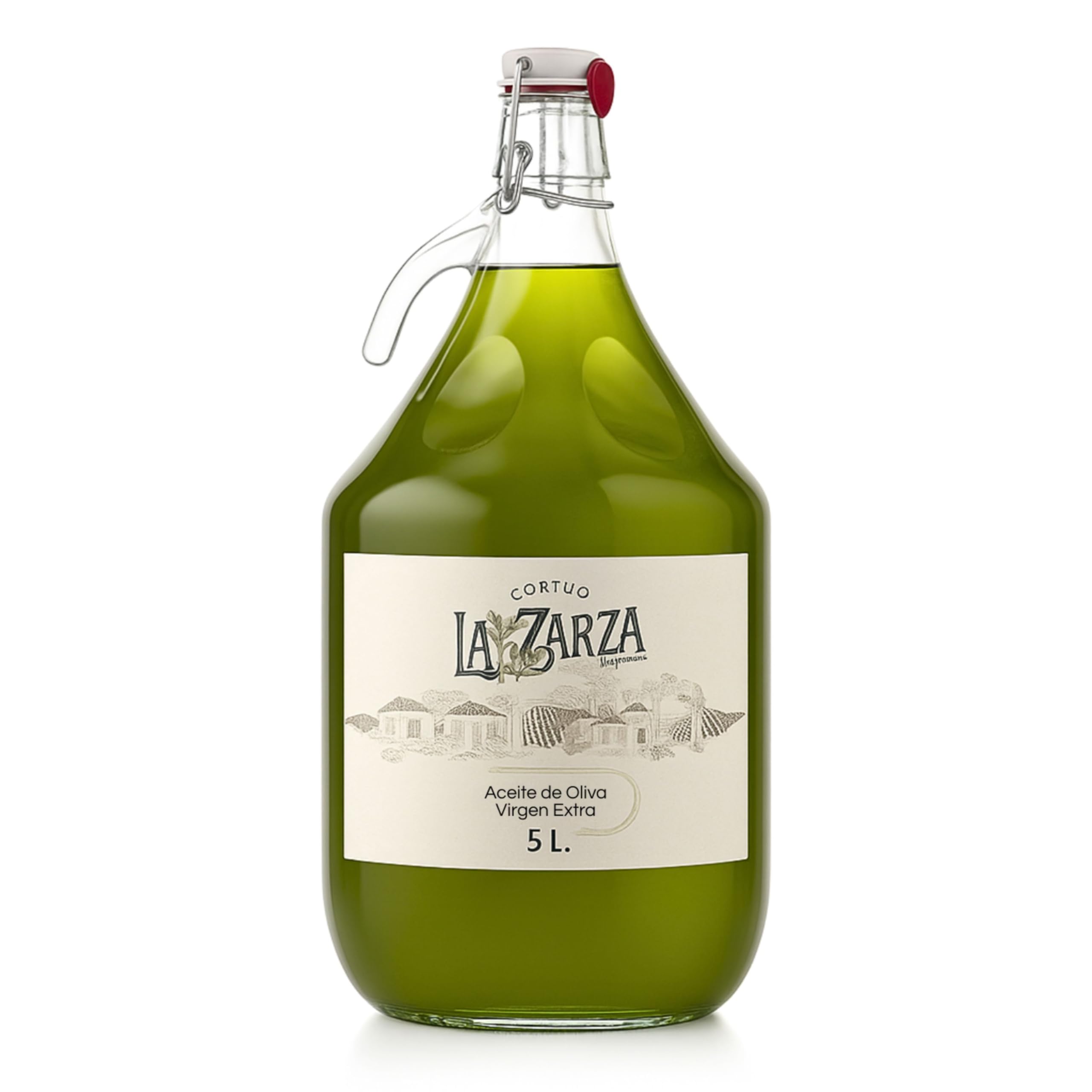 Aceite de Oliva Virgen Extra Picual AOVE | Cosecha Temprana Octubre | Garrafa de Cristal 5L | Sabor Frutado con Notas de Hierba, Tomate y Manzana | Acidez 0,2 | 100% Natural y Saludable