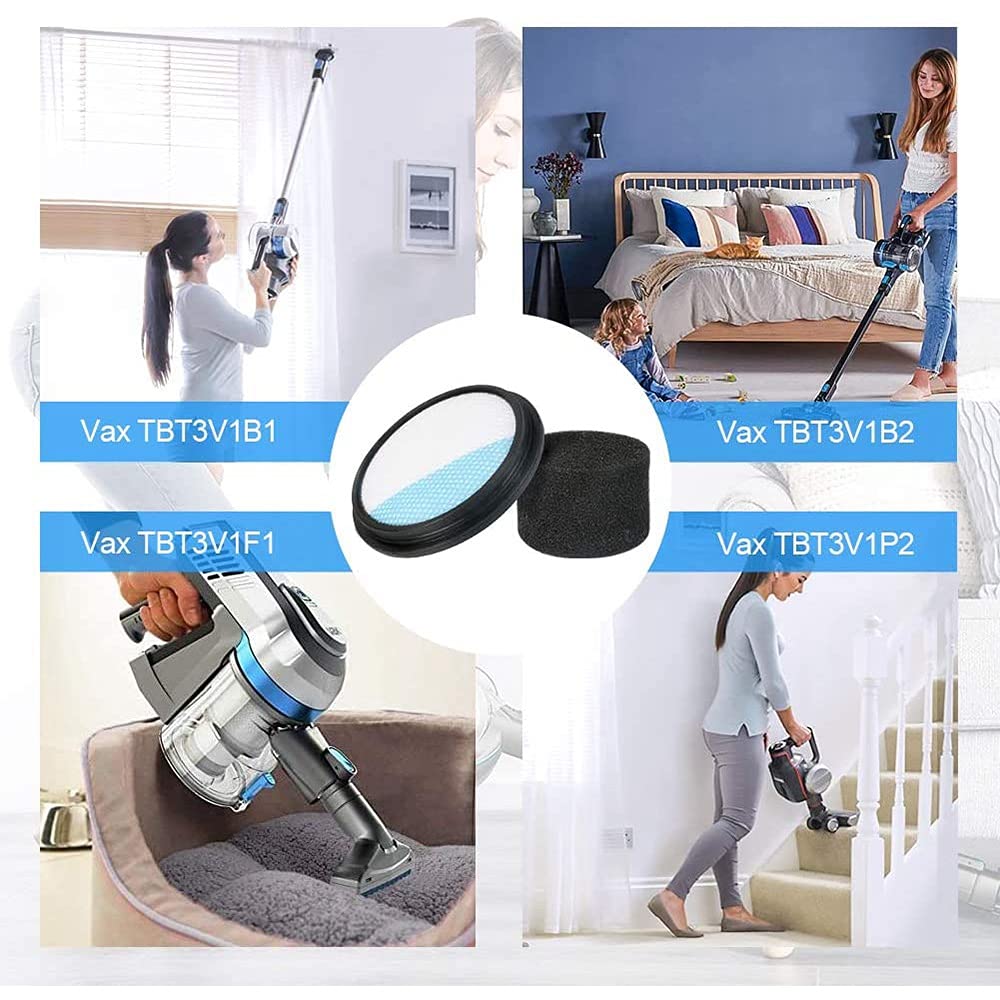 Kit Filtro Di Ricambio Per Aspirapolvere Vax Blade 32V E 24V – Compatibile Con TBT3V1B2, TBT3V1H1, TBT3V1P1, E Modelli Simili