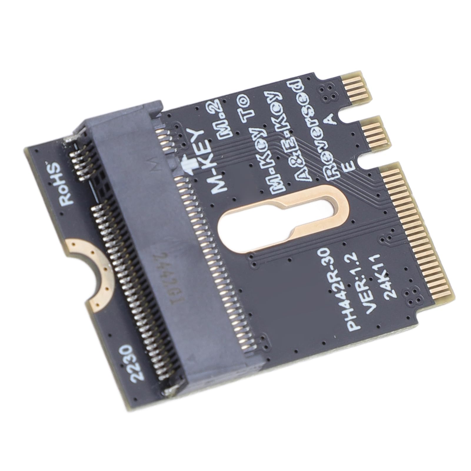 LAISANIM M.2 NVME SSD Adapter - PCIe 4.0 Convert Card with M Key Support for 2230 2240 2260 2280 Sizes, Plug and Play Compatibility for Windows OS X