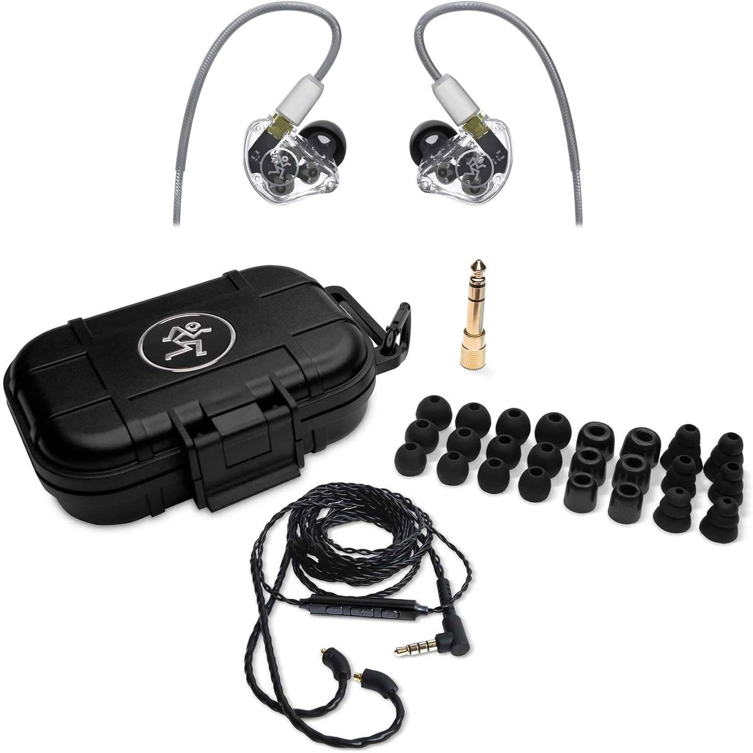 Mackie MP-320 - Auriculares in-ear con adaptador Bluetooth y paño keepdrum
